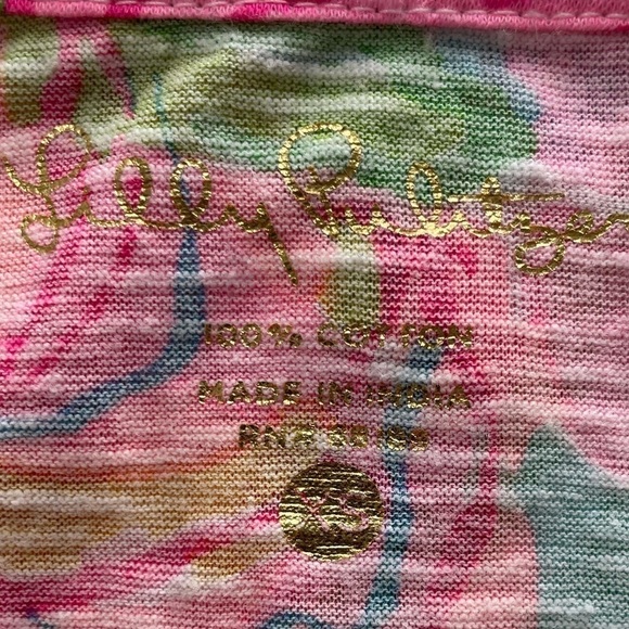 Lilly Pulitzer So A Peeling Elephant Print Arya Tank Top Size XS - Picture 7 of 8